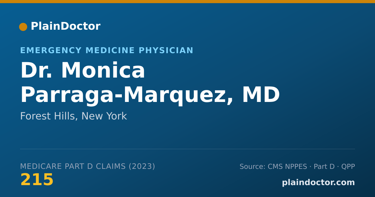 Shareable card for Monica Parraga-Marquez, MD - Emergency Medicine Physician, Forest Hills, NY