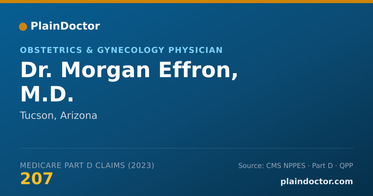Shareable card for Morgan Effron, M.D. - Obstetrics & Gynecology Physician, Tucson, AZ