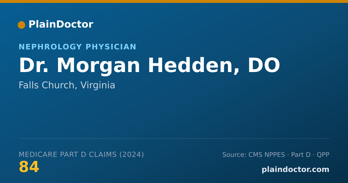 Shareable card for Morgan Hedden, DO - Nephrology Physician, Falls Church, VA