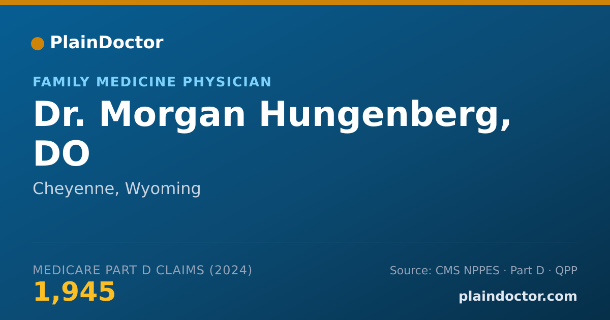 Shareable card for Morgan Hungenberg, DO - Family Medicine Physician, Cheyenne, WY