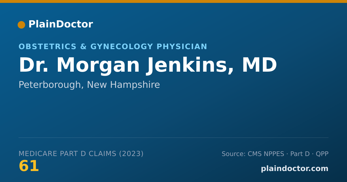 Shareable card for Morgan Jenkins, MD - Obstetrics & Gynecology Physician, Peterborough, NH