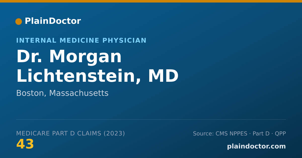 Shareable card for Morgan Lichtenstein, MD - Internal Medicine Physician, Boston, MA