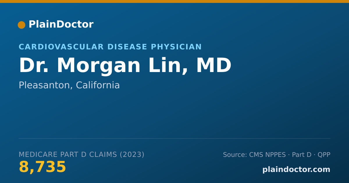 Shareable card for Morgan Lin, MD - Cardiovascular Disease Physician, Pleasanton, CA