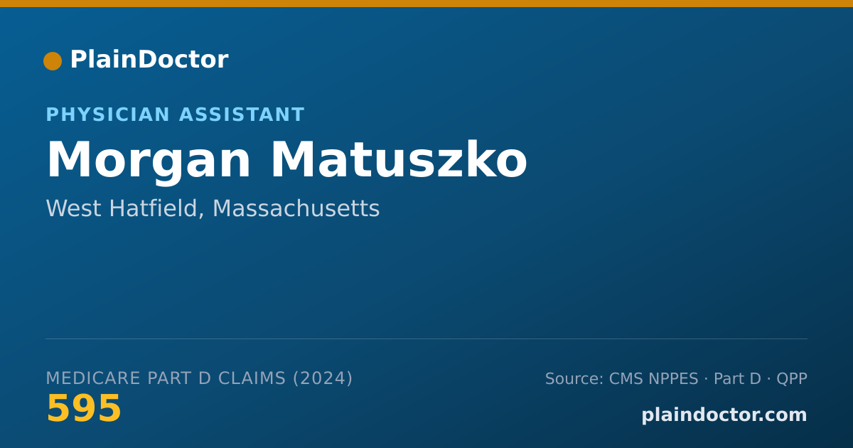 Shareable card for Morgan Matuszko - Physician Assistant, West Hatfield, MA
