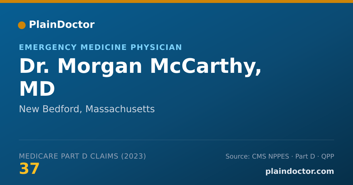 Shareable card for Morgan McCarthy, MD - Emergency Medicine Physician, New Bedford, MA