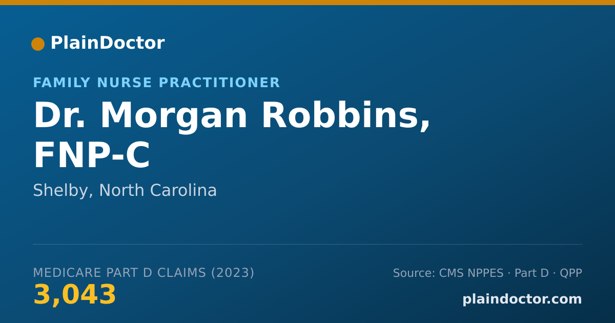 Shareable card for Morgan Robbins, FNP-C - Family Nurse Practitioner, Shelby, NC
