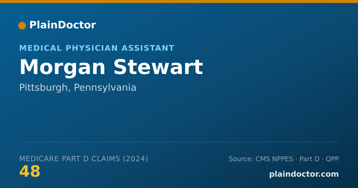 Shareable card for Morgan Stewart - Medical Physician Assistant, Pittsburgh, PA