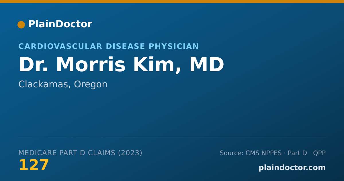 Shareable card for Morris Kim, MD - Cardiovascular Disease Physician, Clackamas, OR