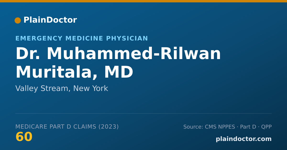 Shareable card for Muhammed-Rilwan Muritala, MD - Emergency Medicine Physician, Valley Stream, NY