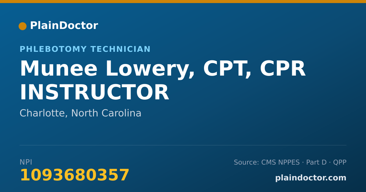 Shareable card for Munee Lowery, CPT, CPR INSTRUCTOR - Health & Wellness Coach, Charlotte, NC