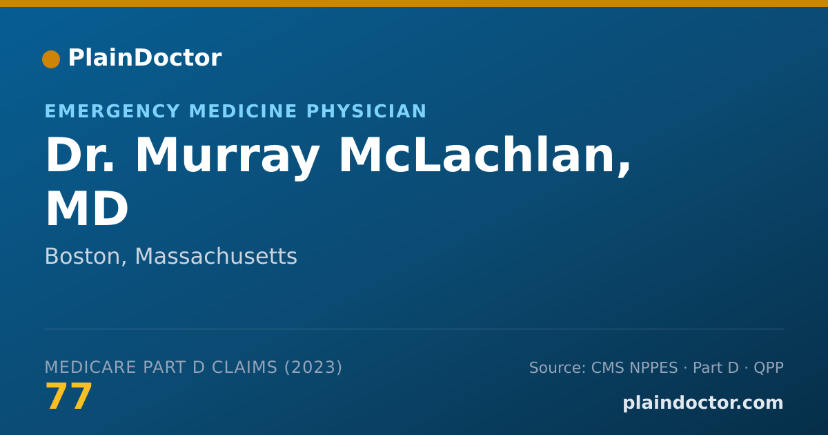 Shareable card for Murray McLachlan, MD - Emergency Medicine Physician, Boston, MA