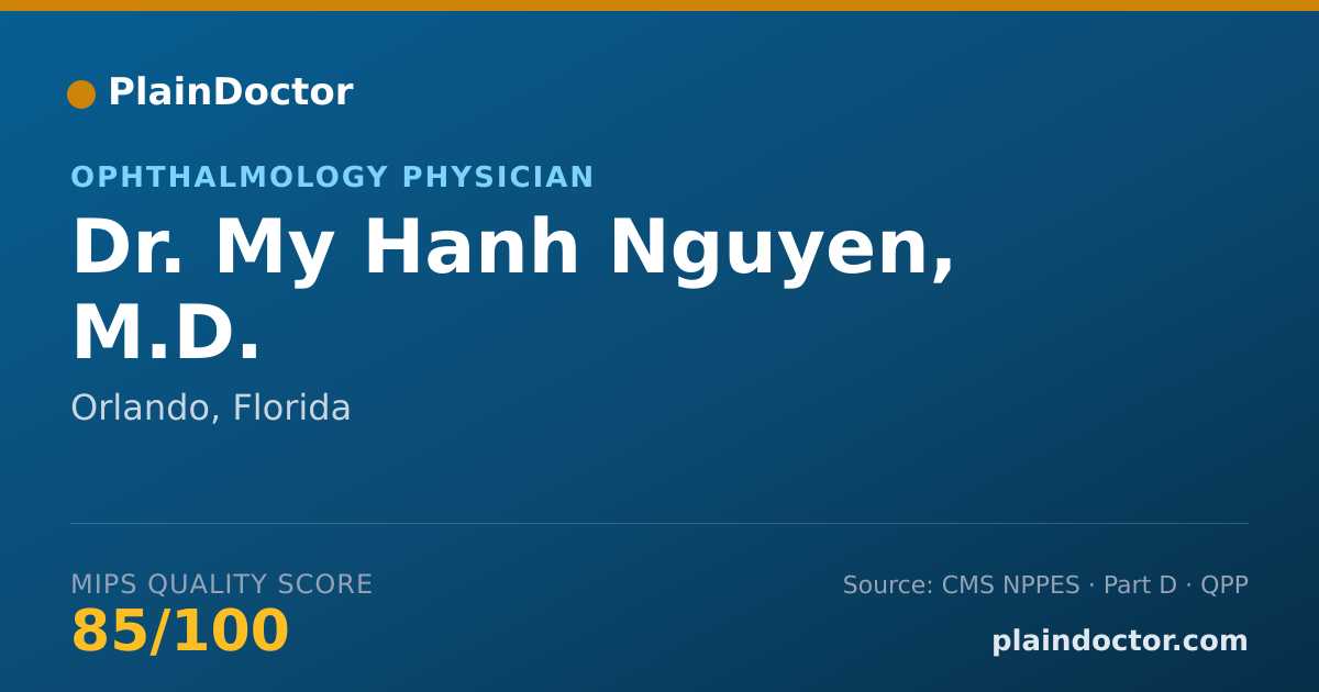 Shareable card for My Hanh Nguyen, M.D. - Ophthalmology Physician, Orlando, FL