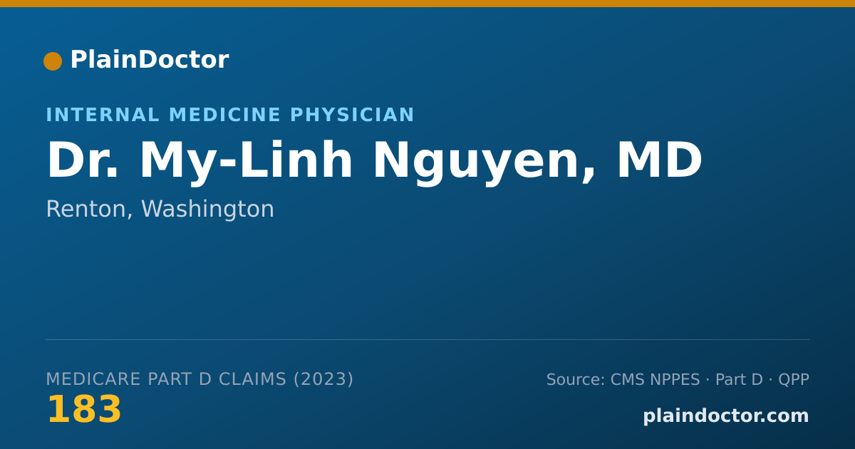 Shareable card for My-Linh Nguyen, MD - Internal Medicine Physician, Renton, WA