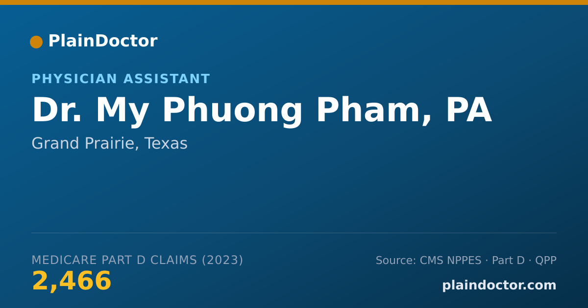 Shareable card for My Phuong Pham, PA - Physician Assistant, Grand Prairie, TX