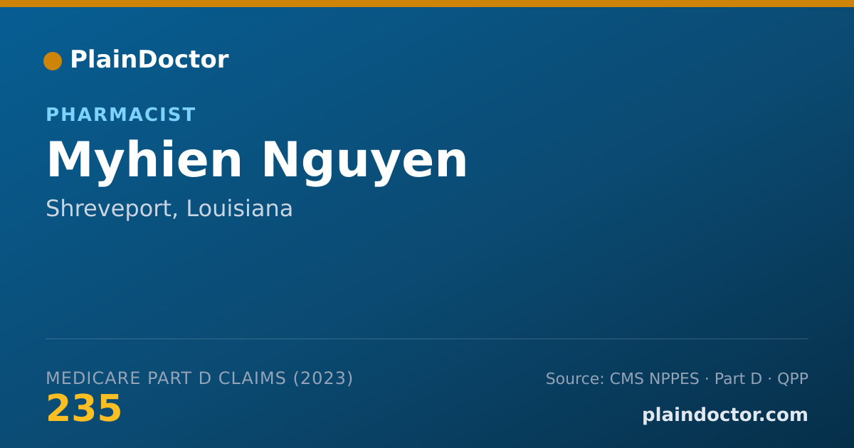 Shareable card for Myhien Nguyen - Pharmacist, Shreveport, LA