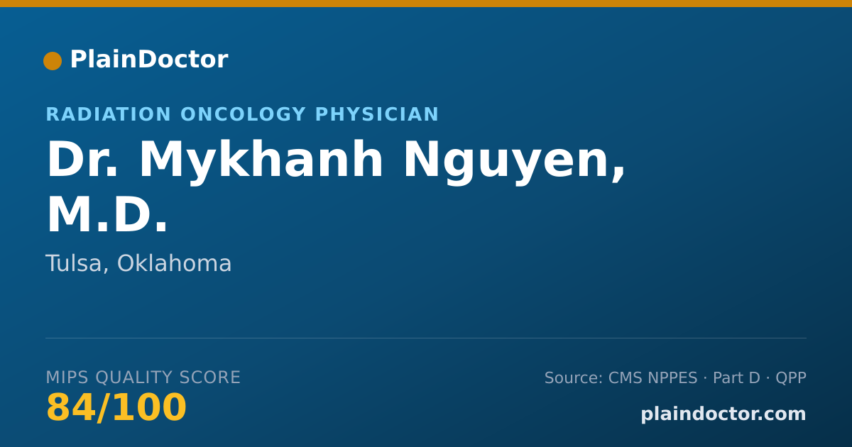 Shareable card for Mykhanh Nguyen, M.D. - Radiation Oncology Physician, Tulsa, OK