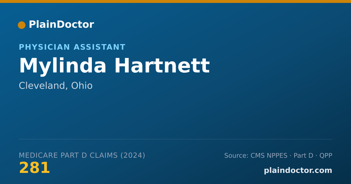 Shareable card for Mylinda Hartnett - Physician Assistant, Cleveland, OH