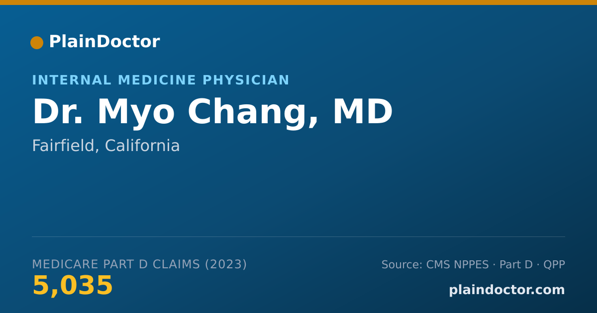 Shareable card for Myo Chang, MD - Internal Medicine Physician, Fairfield, CA