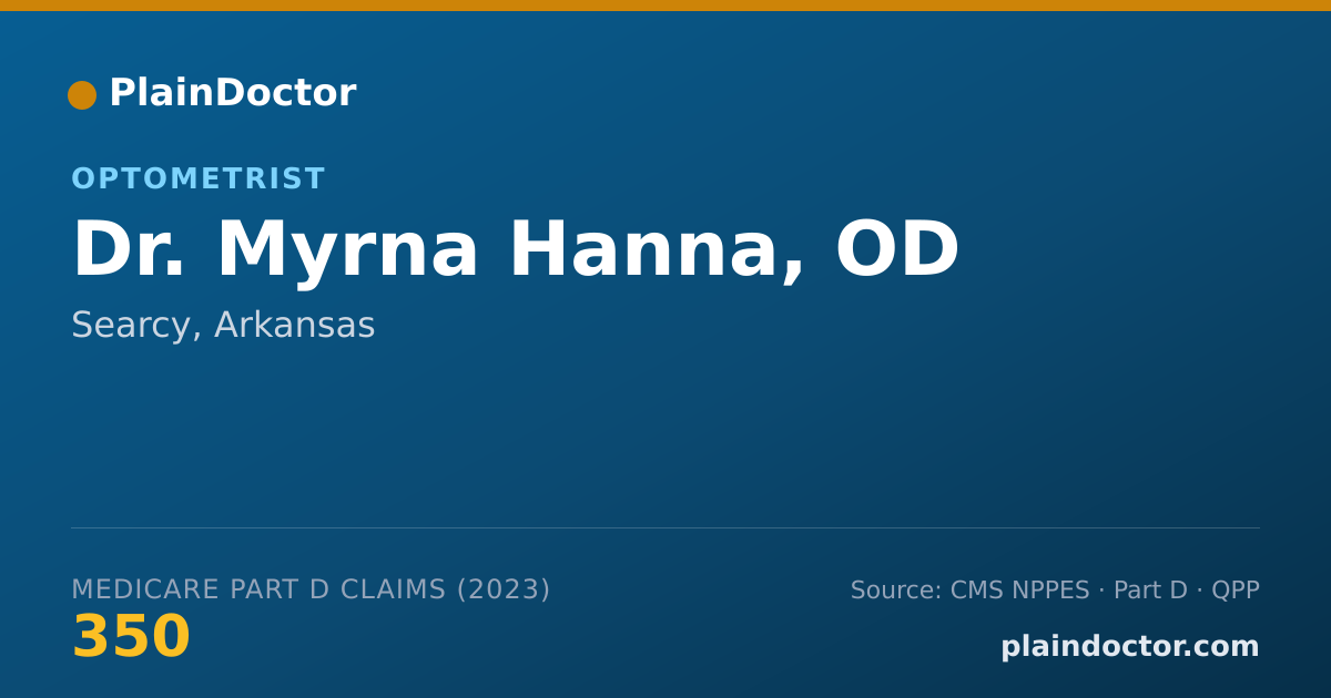 Shareable card for Myrna Hanna, OD - Optometrist, Searcy, AR