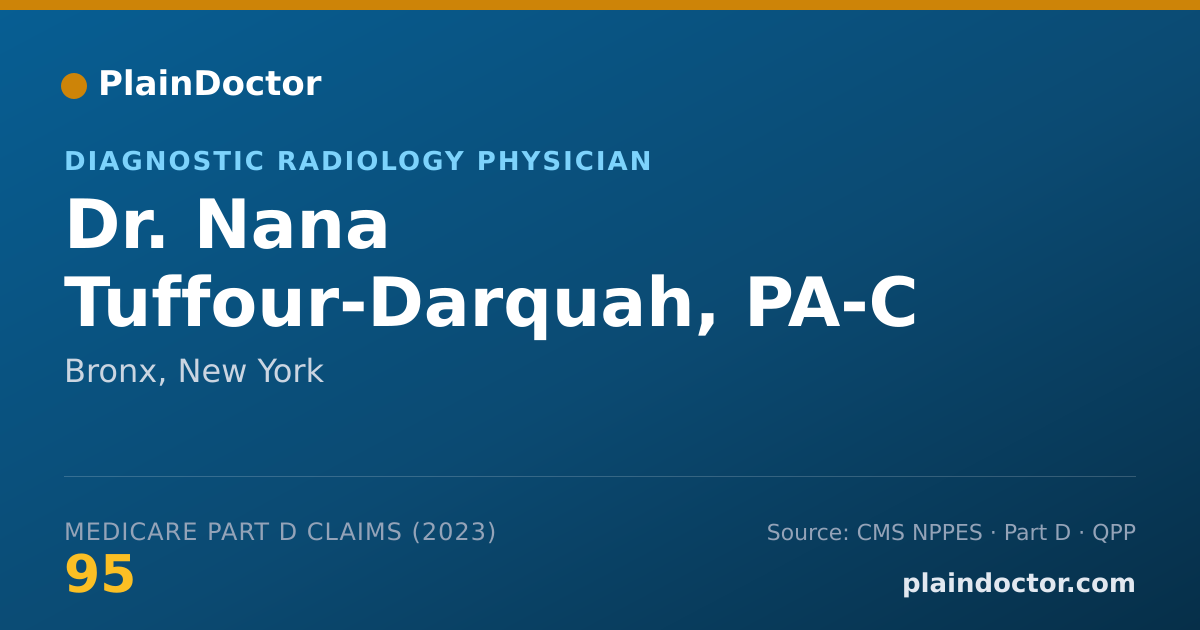 Shareable card for Nana Tuffour-Darquah, PA-C - Diagnostic Radiology Physician, Bronx, NY