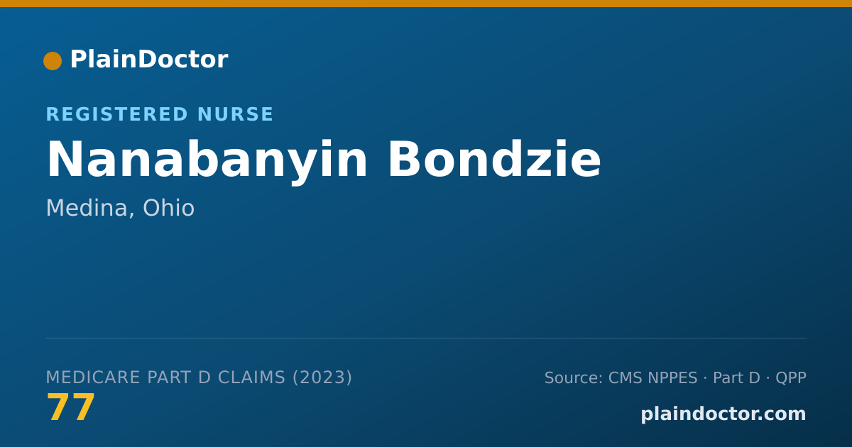 Shareable card for Nanabanyin Bondzie - Registered Nurse, Medina, OH