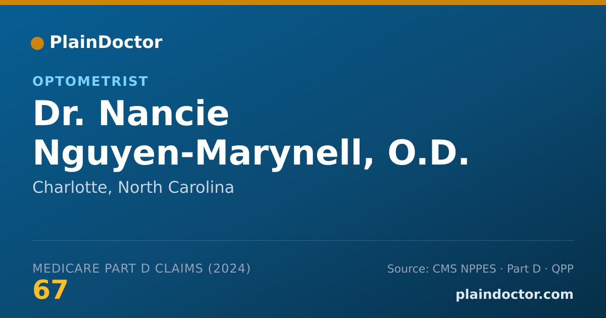 Shareable card for Nancie Nguyen-Marynell, O.D. - Optometrist, Charlotte, NC