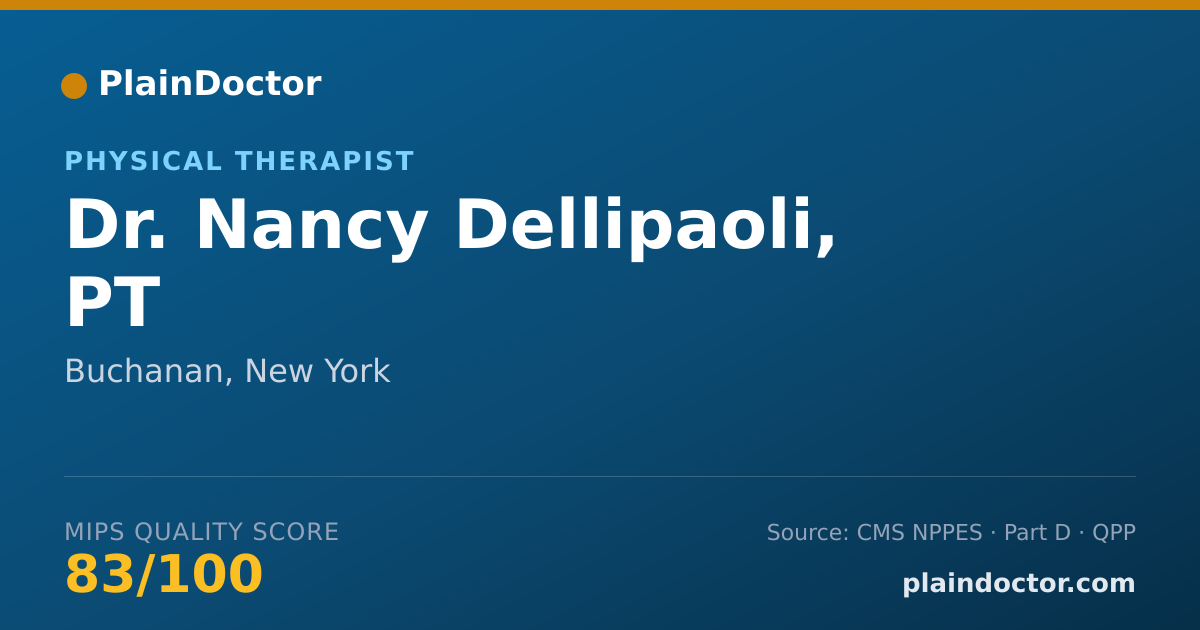 Shareable card for Nancy Dellipaoli, PT - Physical Therapist, Buchanan, NY