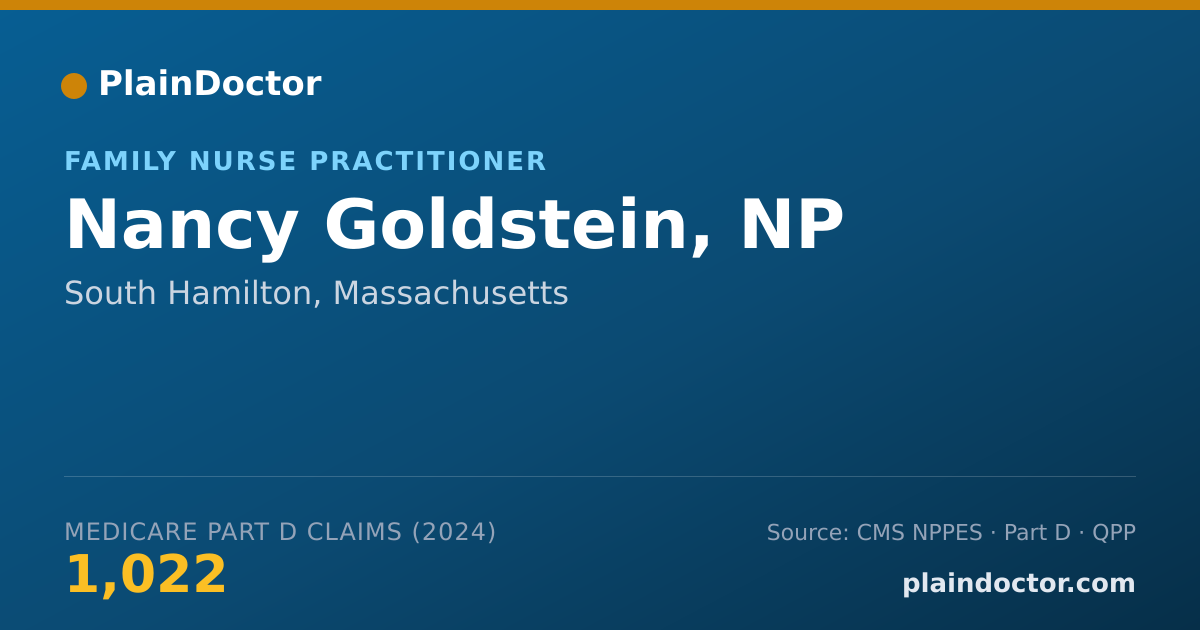 Shareable card for Nancy Goldstein, NP - Family Nurse Practitioner, South Hamilton, MA