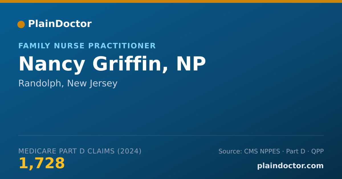 Shareable card for Nancy Griffin, NP - Family Nurse Practitioner, Randolph, NJ