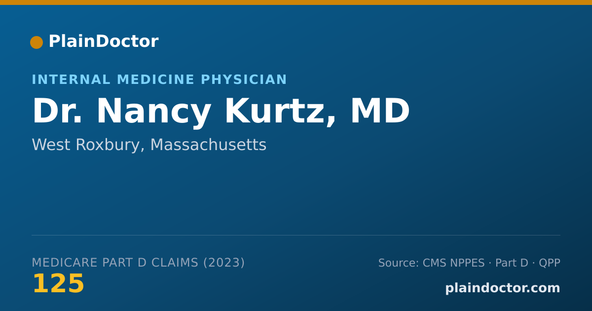 Shareable card for Nancy Kurtz, MD - Internal Medicine Physician, West Roxbury, MA