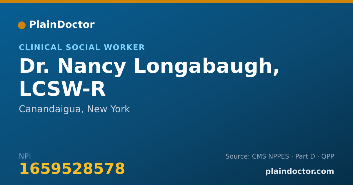 Shareable card for Nancy Longabaugh, LCSW-R - Clinical Social Worker, Canandaigua, NY