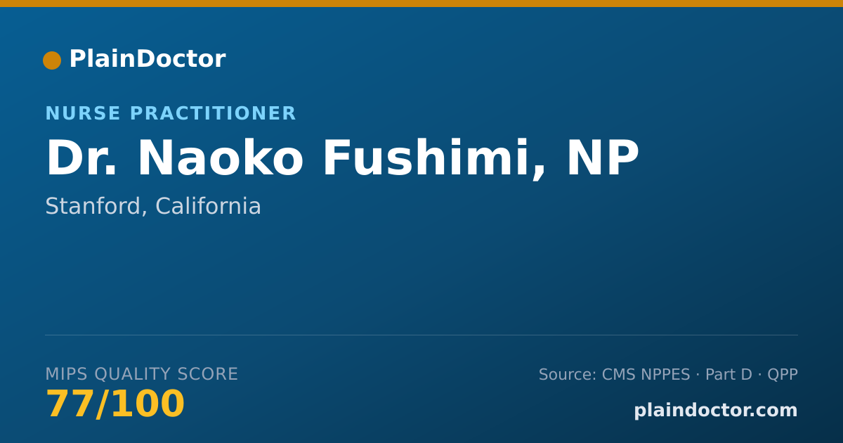 Shareable card for Naoko Fushimi, NP - Nurse Practitioner, Stanford, CA
