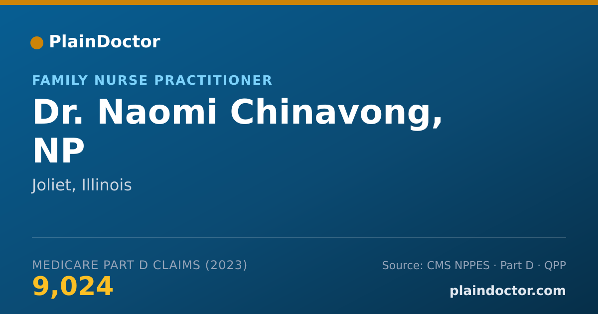 Shareable card for Naomi Chinavong, NP - Family Nurse Practitioner, Joliet, IL