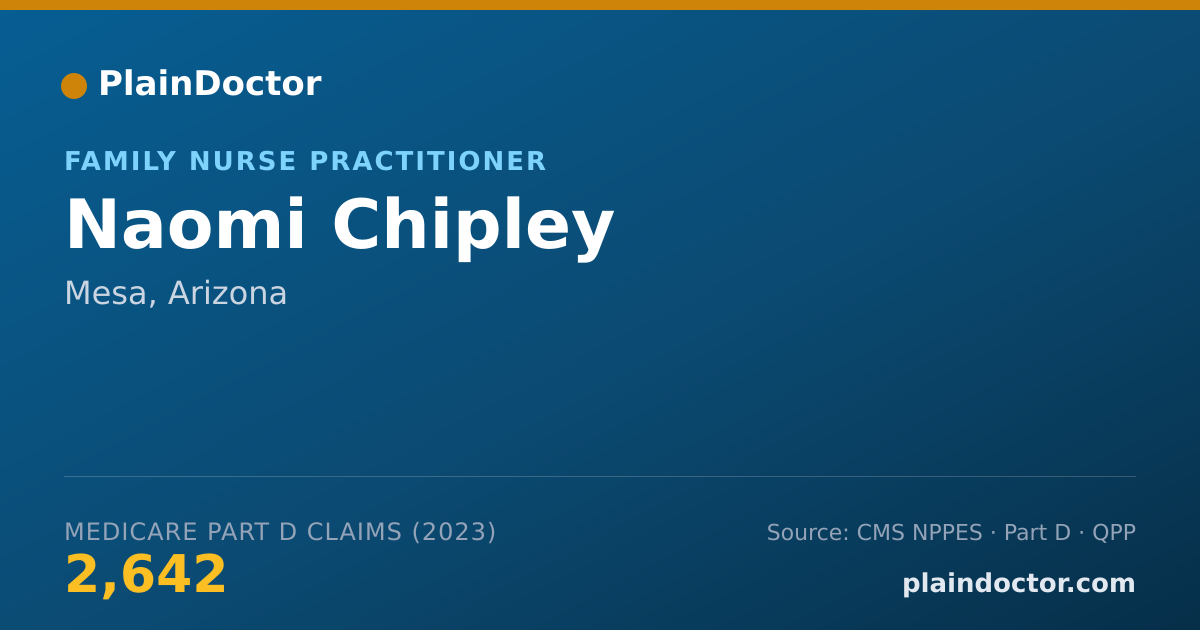 Shareable card for Naomi Chipley - Family Nurse Practitioner, Mesa, AZ