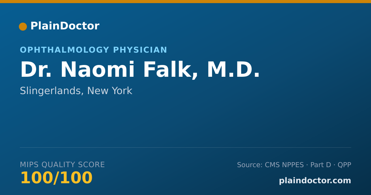 Shareable card for Naomi Falk, M.D. - Ophthalmology Physician, Slingerlands, NY