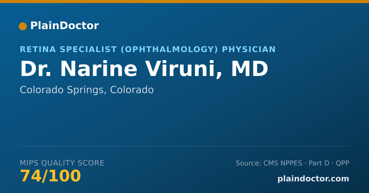 Shareable card for Narine Viruni, MD - Retina Specialist (Ophthalmology) Physician, Colorado Springs, CO