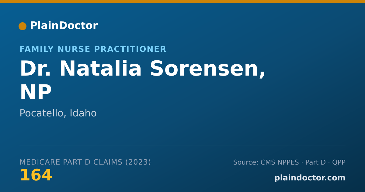 Shareable card for Natalia Sorensen, NP - Family Nurse Practitioner, Pocatello, ID