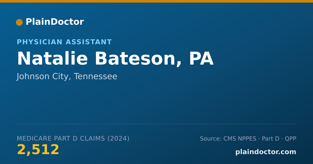 Shareable card for Natalie Bateson, PA - Physician Assistant, Johnson City, TN