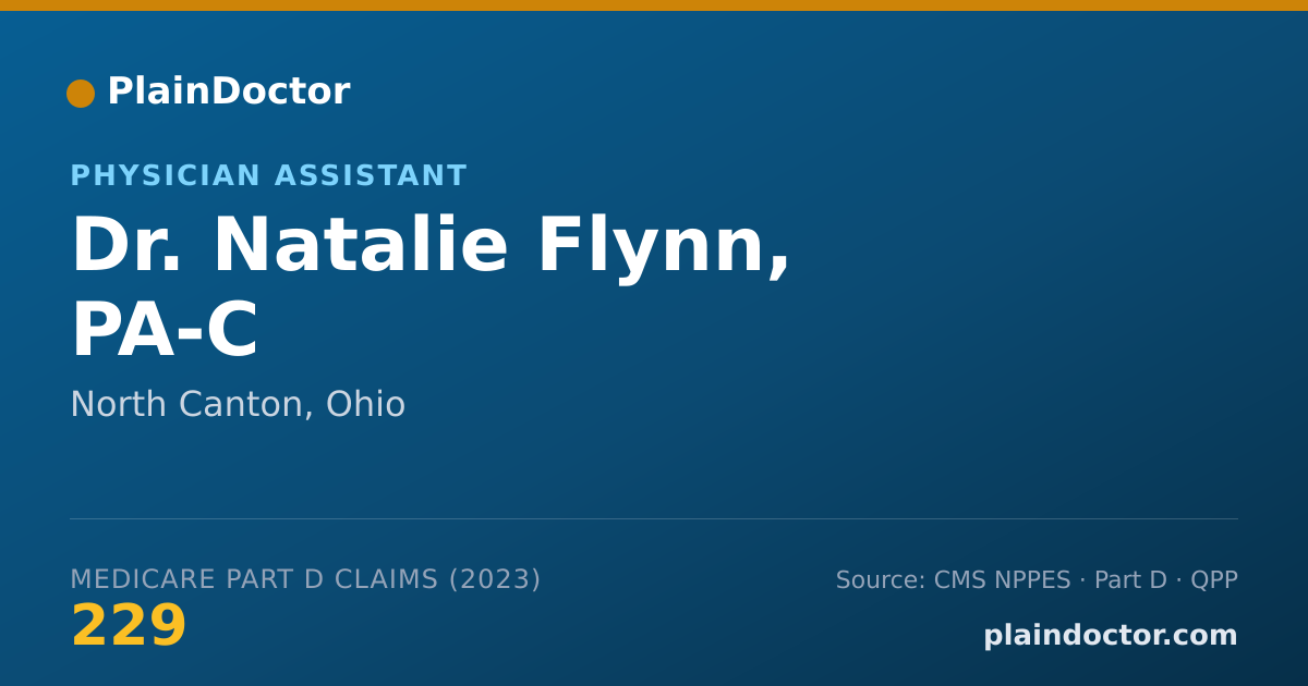 Shareable card for Natalie Flynn, PA-C - Physician Assistant, North Canton, OH