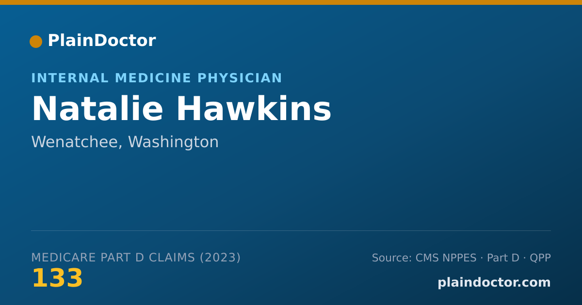 Shareable card for Natalie Hawkins - Internal Medicine Physician, Wenatchee, WA