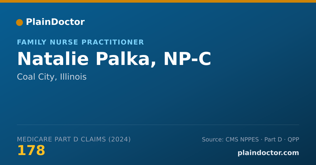 Shareable card for Natalie Palka, NP-C - Family Nurse Practitioner, Coal City, IL