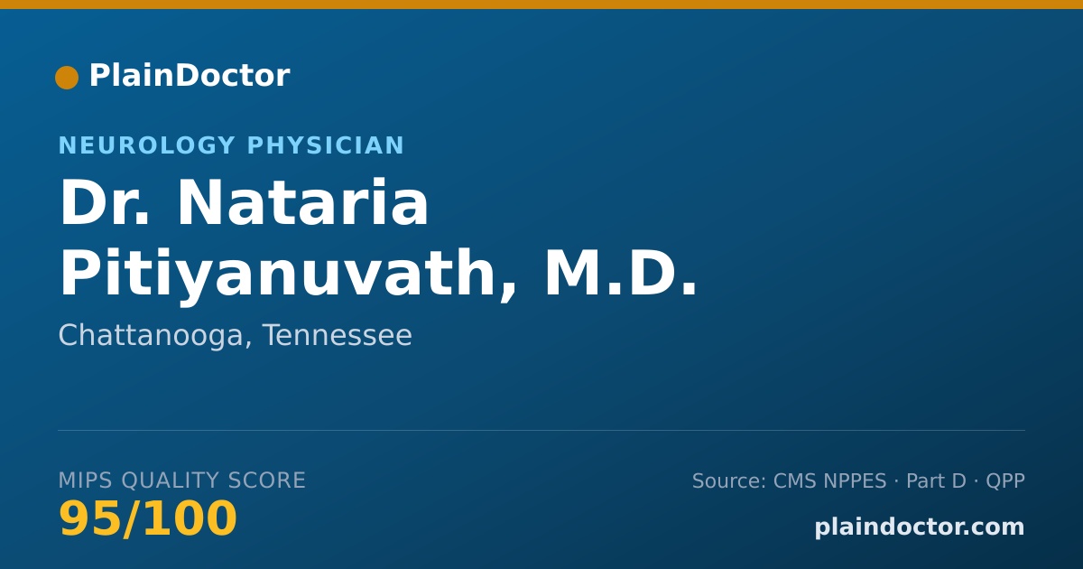 Shareable card for Nataria Pitiyanuvath, M.D. - Neurology Physician, Chattanooga, TN