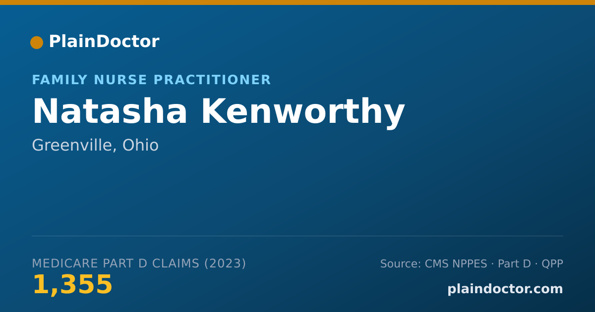 Shareable card for Natasha Kenworthy - Family Nurse Practitioner, Greenville, OH