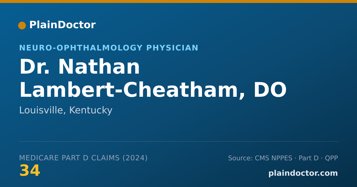 Shareable card for Nathan Lambert-Cheatham, DO - Neuro-ophthalmology Physician, Louisville, KY
