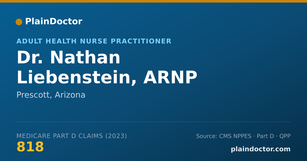 Shareable card for Nathan Liebenstein, ARNP - Adult Health Nurse Practitioner, Prescott, AZ