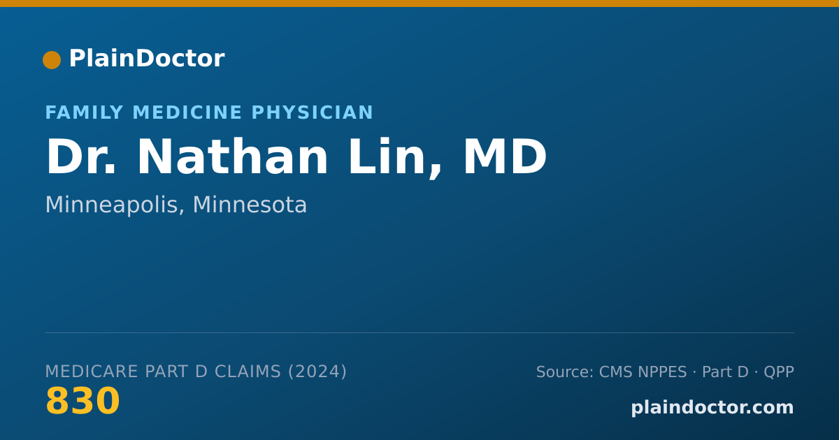 Shareable card for Nathan Lin, MD - Family Medicine Physician, Minneapolis, MN