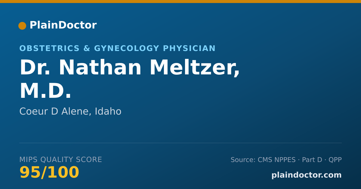 Shareable card for Nathan Meltzer, M.D. - Obstetrics & Gynecology Physician, Coeur D Alene, ID
