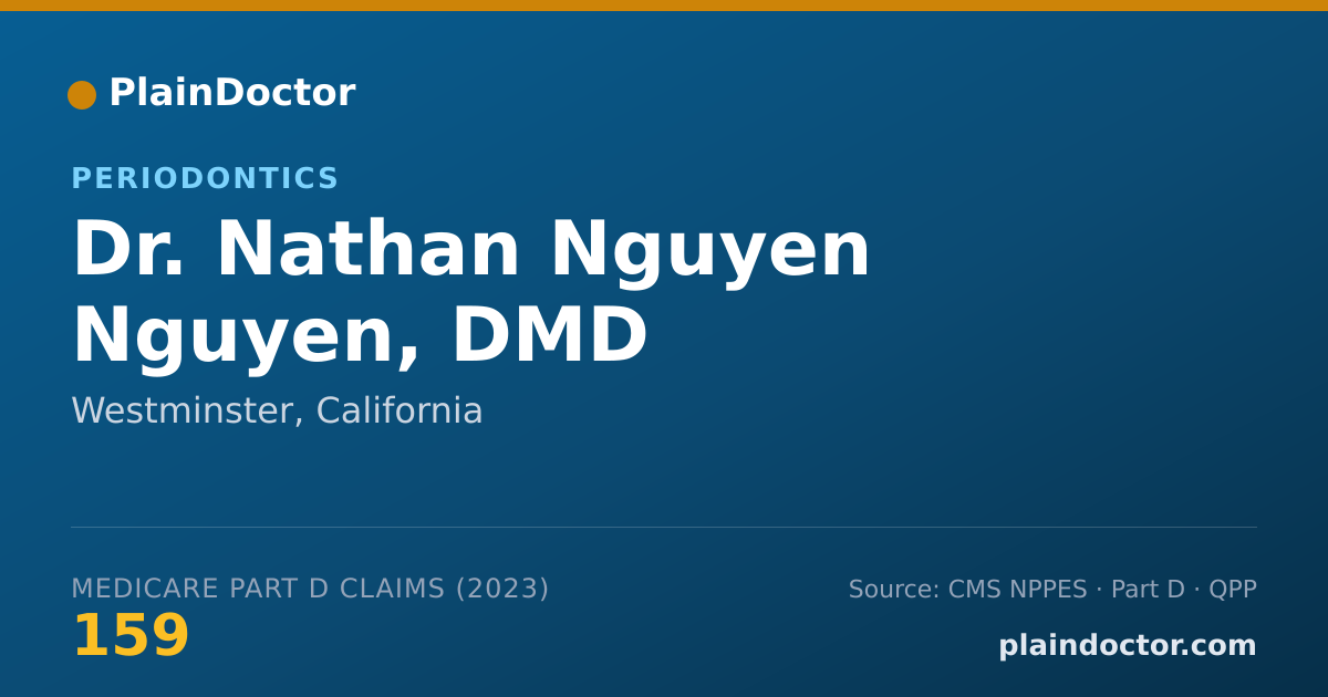 Shareable card for Nathan Nguyen Nguyen, DMD - Periodontics, Westminster, CA