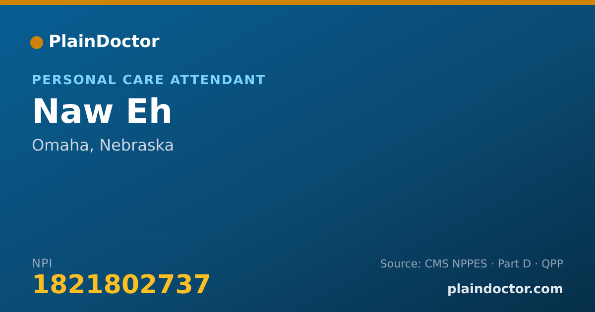 Shareable card for Naw Eh - Personal Care Attendant, Omaha, NE