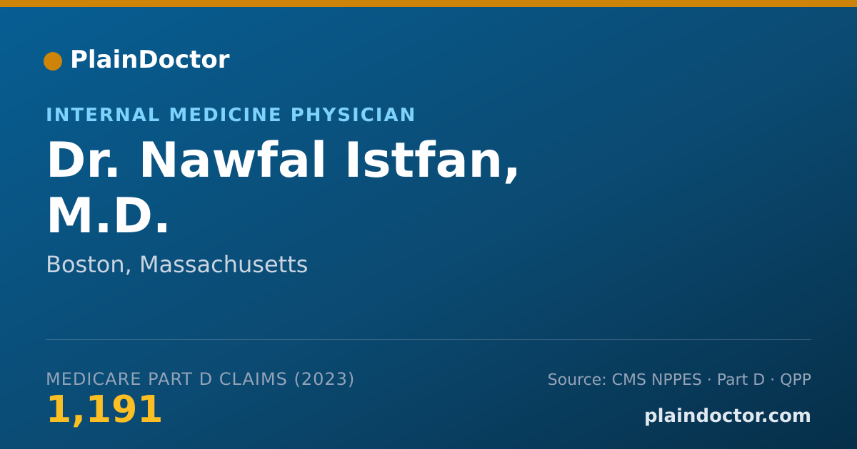 Shareable card for Nawfal Istfan, M.D. - Internal Medicine Physician, Boston, MA